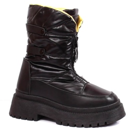 Vinceza W JAN168 quiltade snöstövlar svart