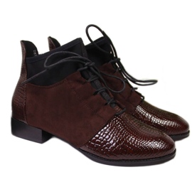 Stövlar isolerade med ormskinn Filippo W PAW267B brun