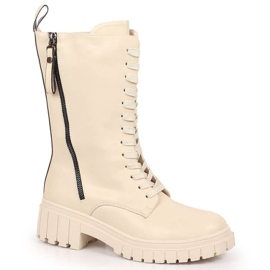 Skinnisolerade stövlar Artiker W HBH38B beige