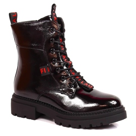 Kvinnors svartlackade isolerade stövlar Laura La.Fi