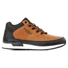 Brunt läder herrskor Cruiser Bustagrip