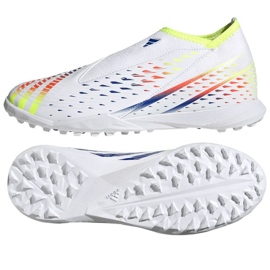 Adidas Predator Edge.3 Ll Tf Jr GV8490 fotbollsskor vit vit