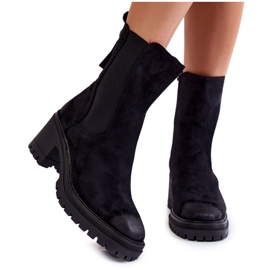 Vinceza Damkängor i mocka med dragkedja Svart Liris