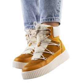 Senapsstövlar för damer från Laursen orange