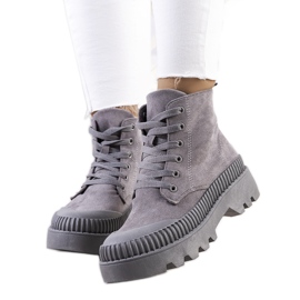 PA1 Grå Devost sneakers i ekomocka