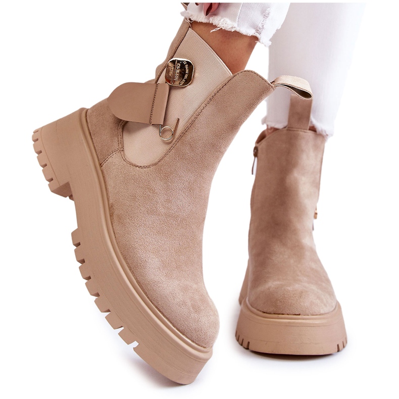 PS1 Mocka Warm Boots Workers Beige Magnis