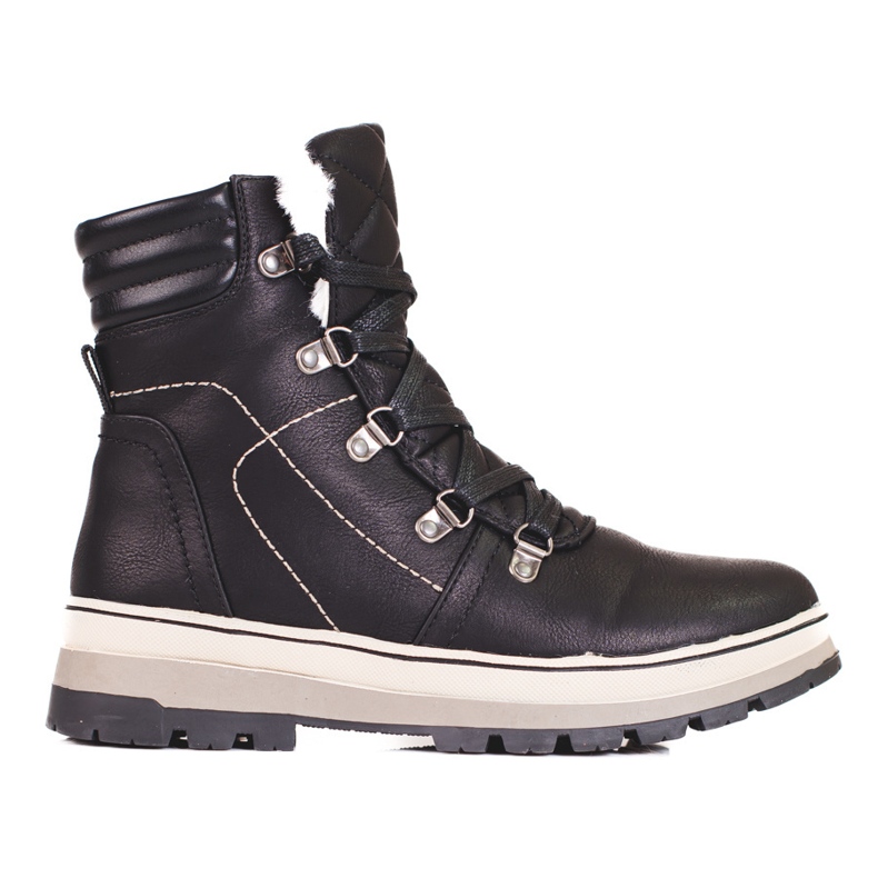 Svarta damvandringskängor med isolering