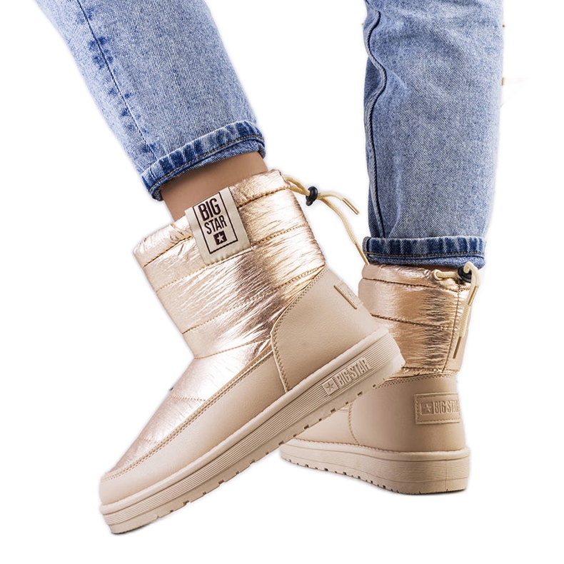Big Star Gyllene snöstövlar II274121 beige