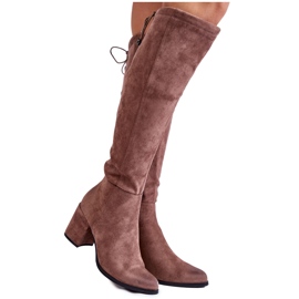 PL4 Dammocka Over The Knee Boots La.Fi 270056TA-SU Ljusbrun