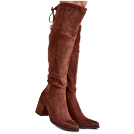 PL4 Dammocka Over The Knee Boots La.Fi 270056FX-SU Mörkbrun