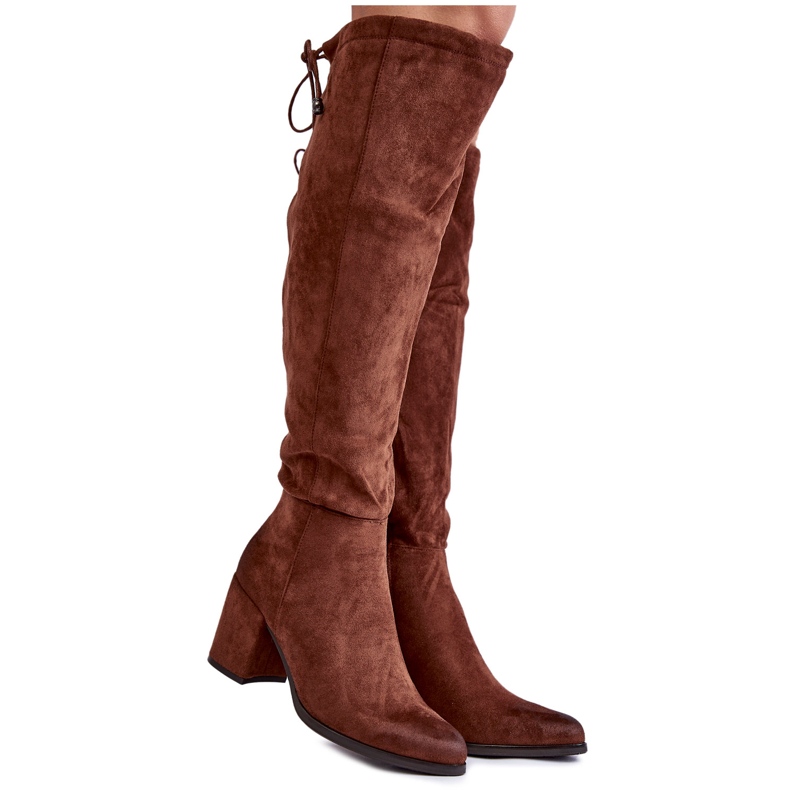 PL4 Dammocka Over The Knee Boots La.Fi 270056FX-SU Mörkbrun