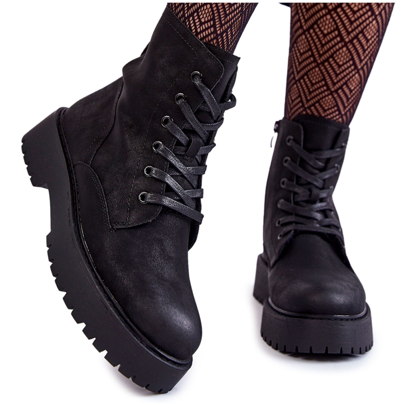 Sergio Leone Platformstövlar dam Svart Randi