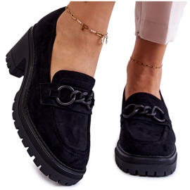 Vinceza Högklackat mocka för kvinnor Svart Sanya