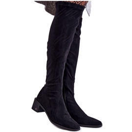 Vinceza Dammocka Over The Knee Boots Svart Hessa