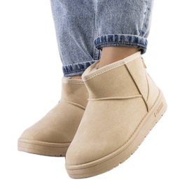 Beige snökängor för kvinnor Big Star KK274290