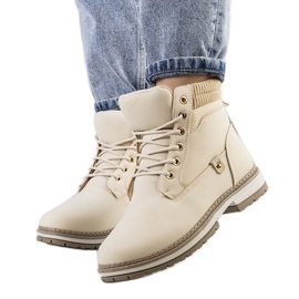 Beige Enines vandringskängor för kvinnor