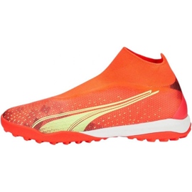 Puma Ultra Match+ Ll Tt 107034 03 fotbollsskor orange apelsiner och röda