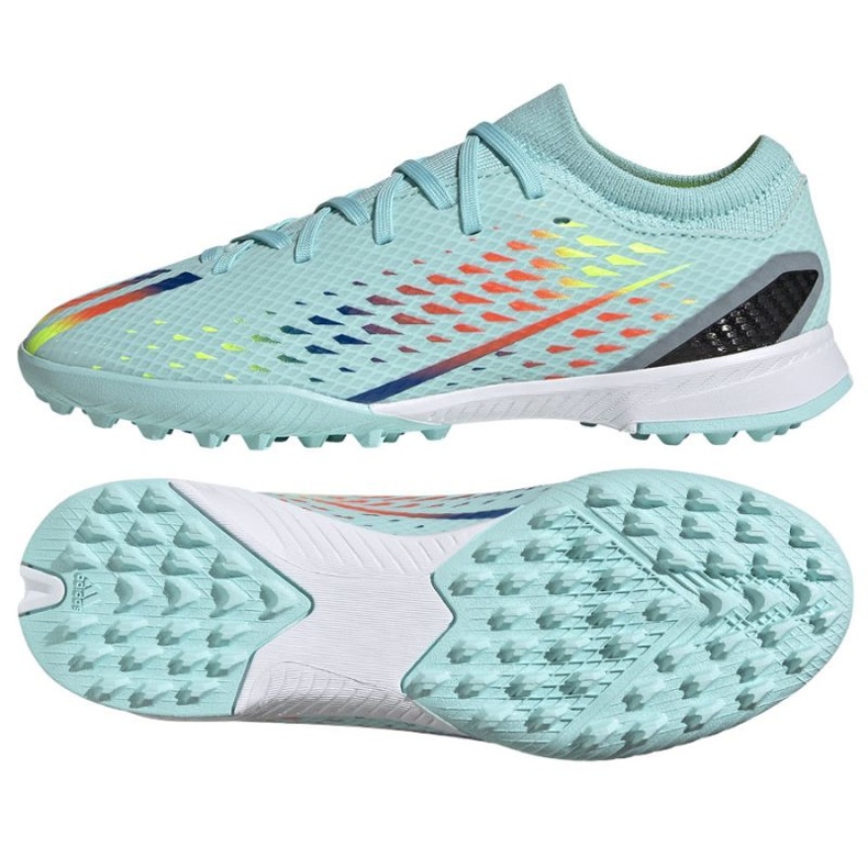 Adidas X Speedportal.3 Tf Jr GW8490 fotbollsskor blå blå