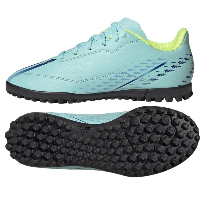 Adidas X Speedportal.4 Tf Jr GW8510 fotbollsskor blå blå