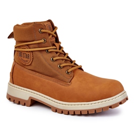 Mäns Trappers Memory Foam Big Star KK174203 Camel brun