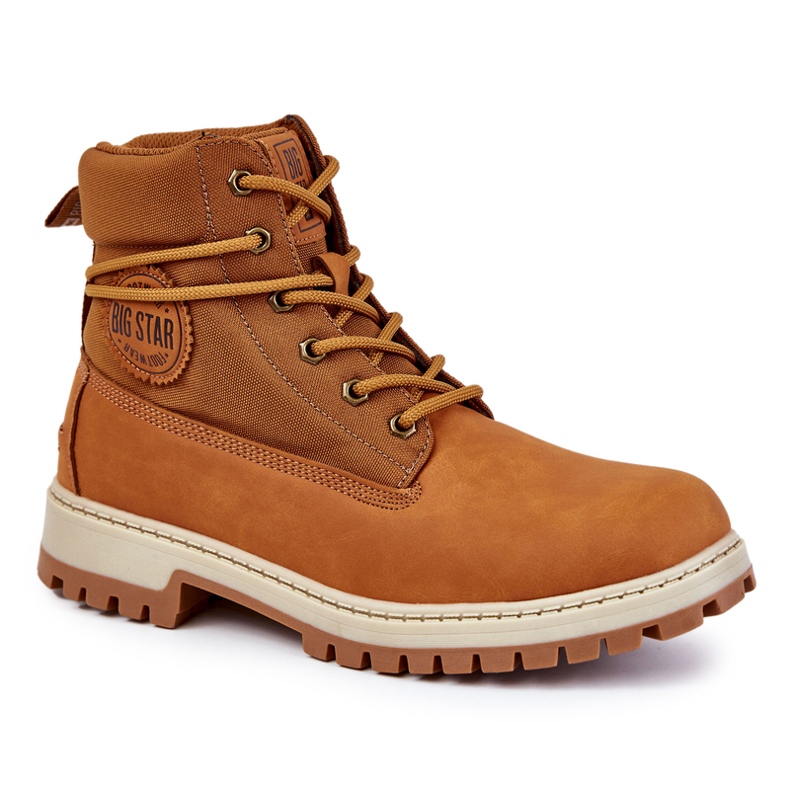 Mäns Trappers Memory Foam Big Star KK174203 Camel brun