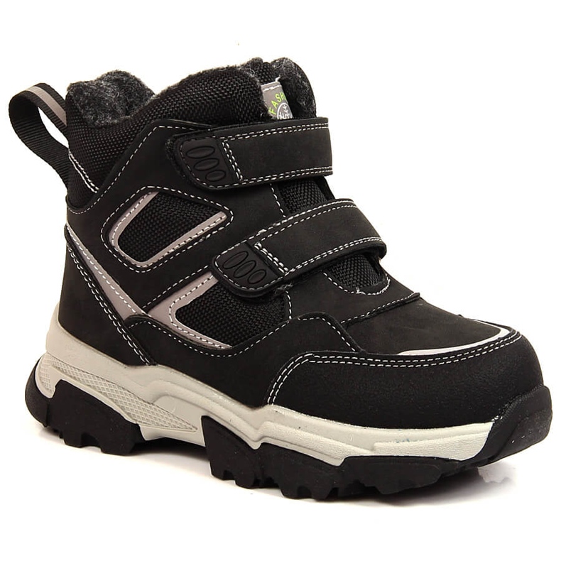 News Vinterkängor för pojkar, isolerade med fårull, svarta Nyheter