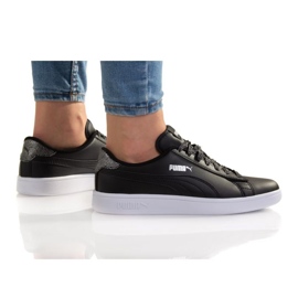 Puma Smash V2 Metallics Jr 386197 02 svart