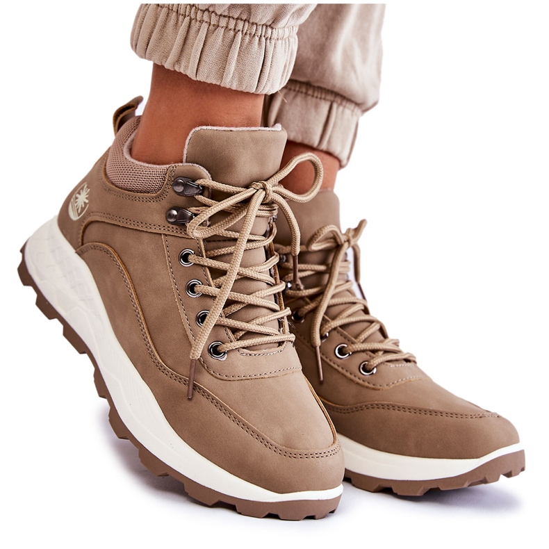 PA1 Kvinnors varma vandringsskor Trappers Beige Otto