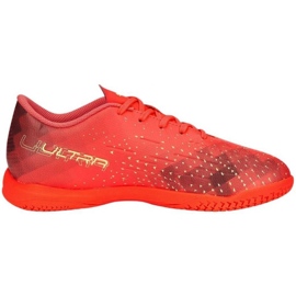 Puma Ultra Play It Jr 106927 03 fotbollsskor röd apelsiner och röda