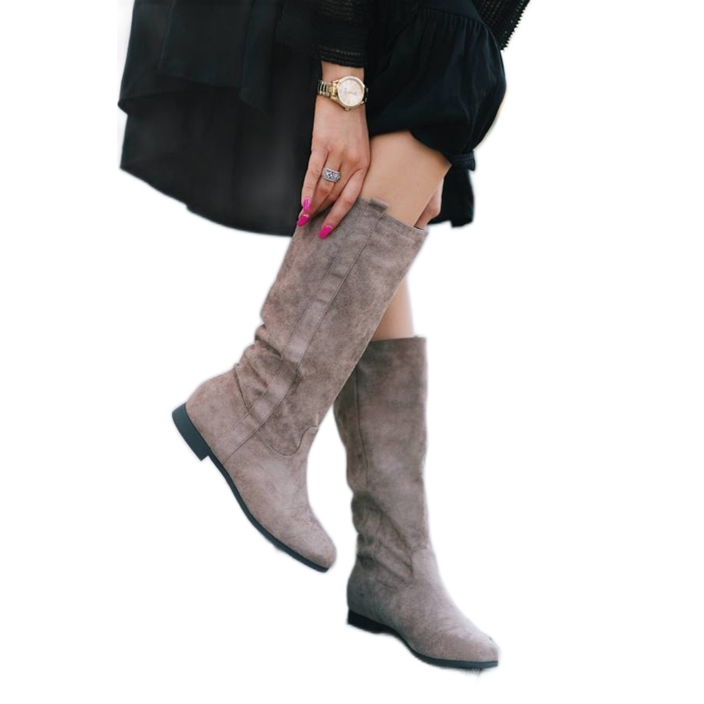 BM Beige platta Thelma boots