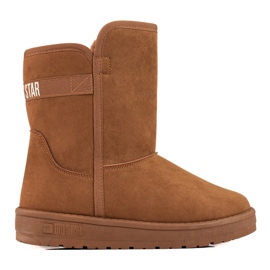 Bruna höga snöstövlar för kvinnor Big Star KK274616