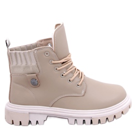 BM Atomic Beige damtrappers boots
