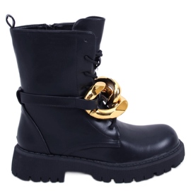 BM Snörstövlar Barkley Black svart