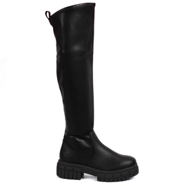Bekväma overknee boots, isolerade svarta Bugatti KK253101