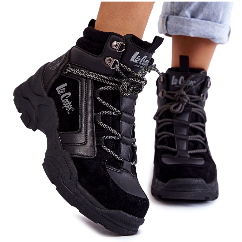 Trekkingskor för kvinnor, Trappers Lee Cooper LCJ-22-31-1441 Svart