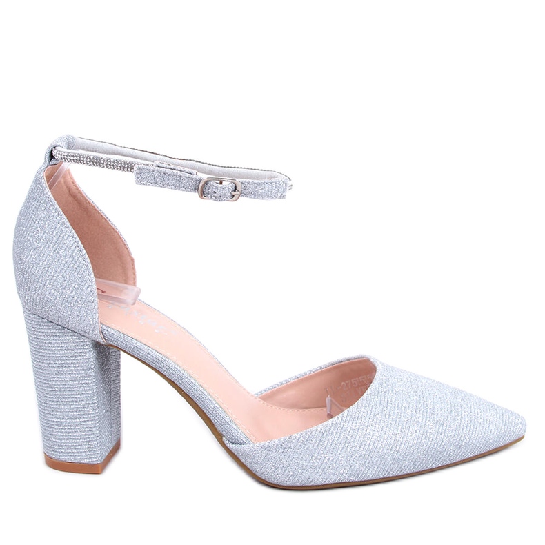 PA1 Formella pumps på Orchid Silver-stolpen grå