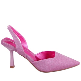 Dolls Fushia pumps med öppen häl rosa