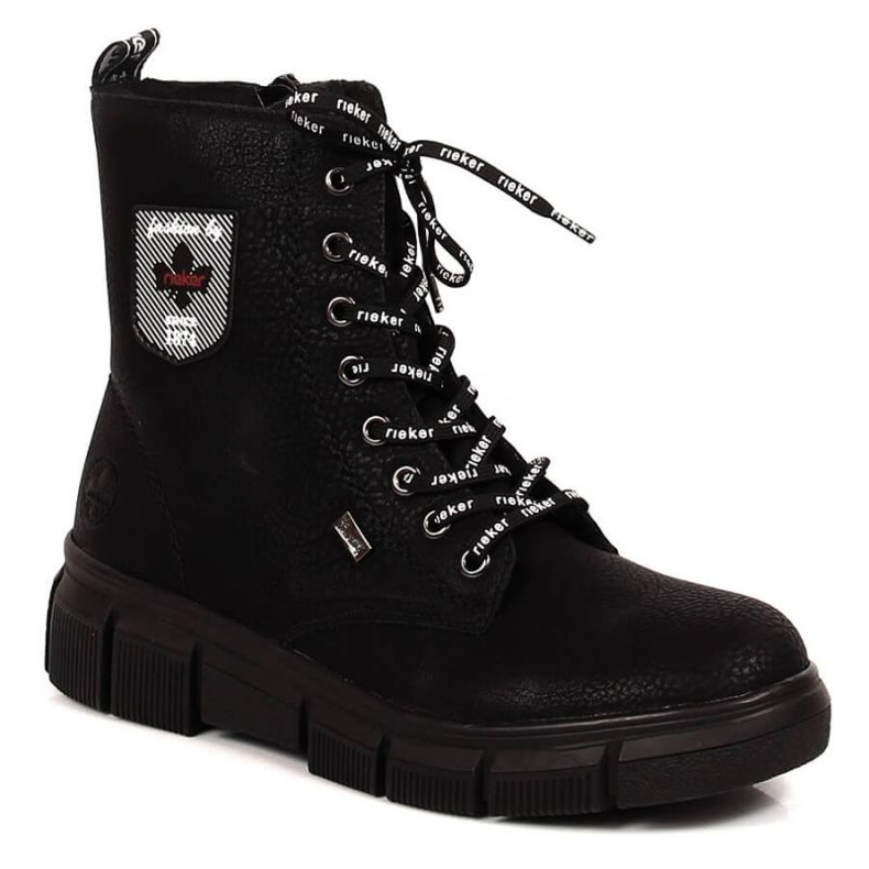 Rieker W RKR557 vattentäta bekväma stövlar svart