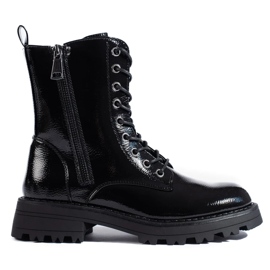 J. Star Shelovet-arbetare för kvinnor med dekorativ dragkedja svart