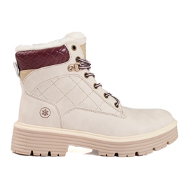 Damfångare isolerade med shelovet-päls beige