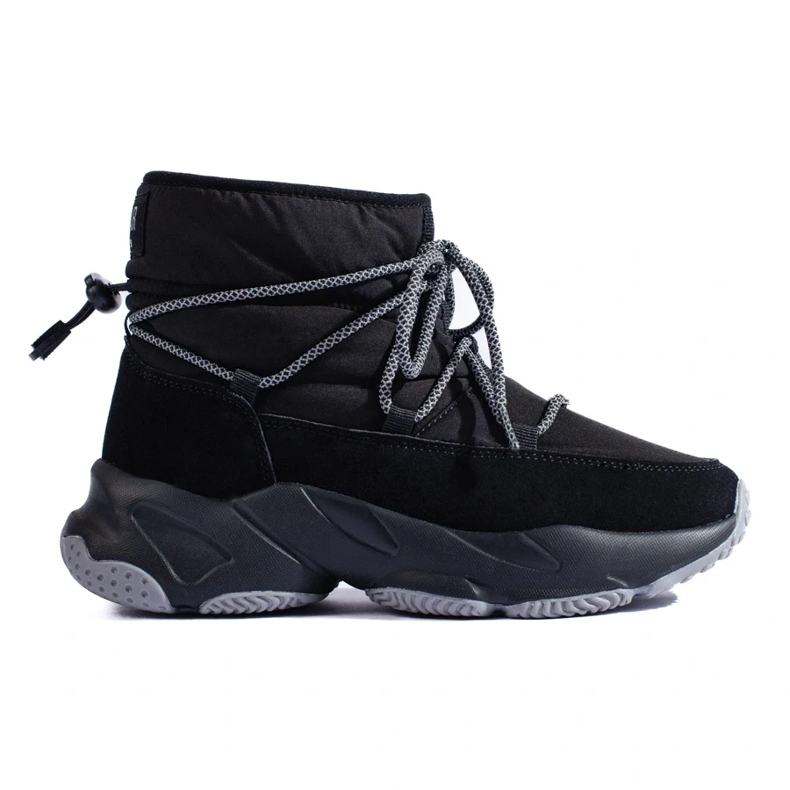 Svarta snöstövlar för kvinnor Big Star KK274274