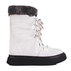 W. Potocki Barnsnöskor Potocki camo vit