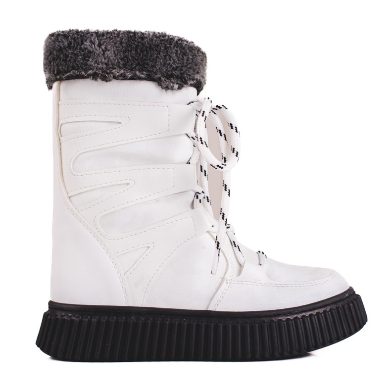 W. Potocki Barnsnöskor Potocki camo vit