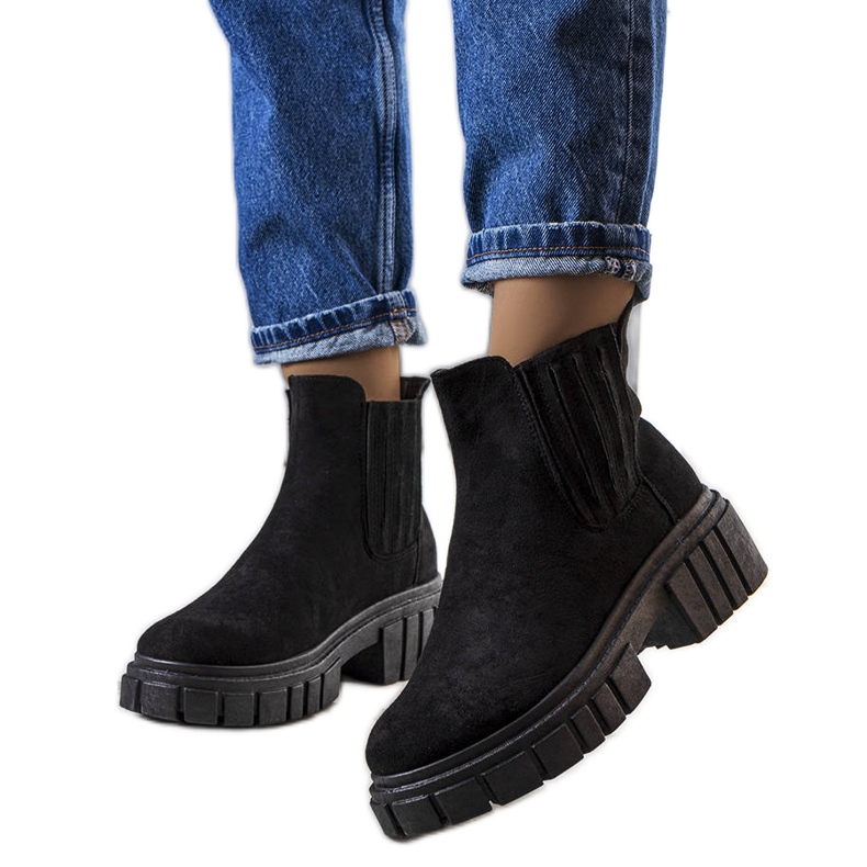 Svarta isolerade stövlar från Leiva