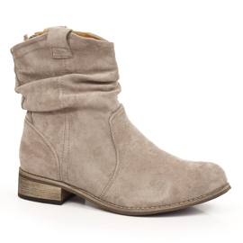 Dammocka, varma cowboystövlar, beige Jezzi