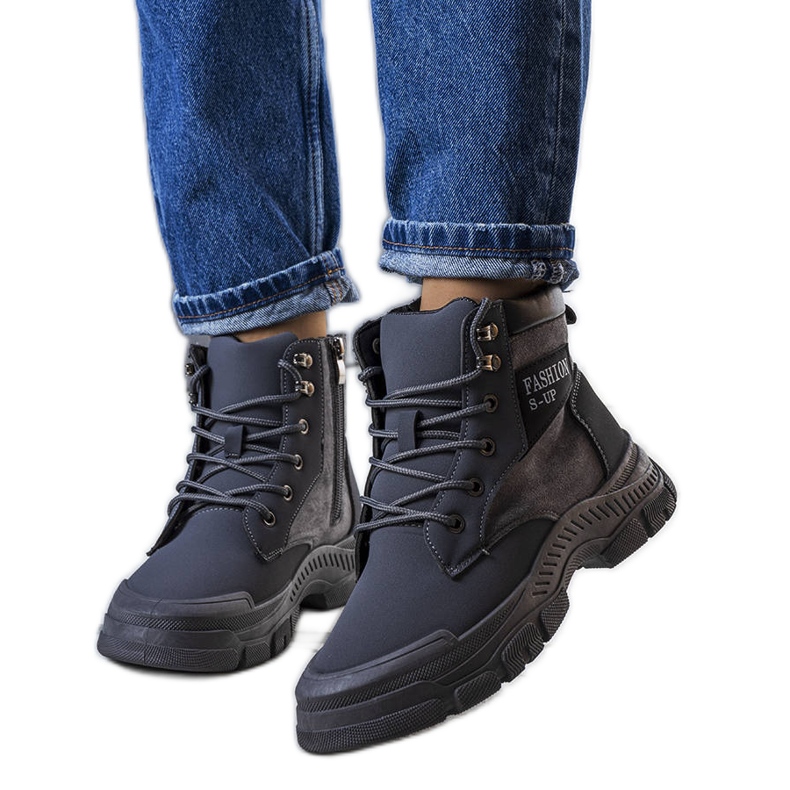 BM Fordla grå isolerade stövlar