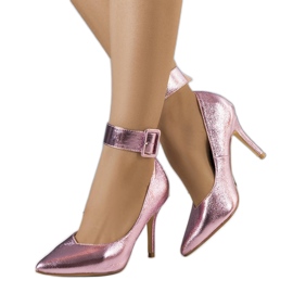 BM Lila metalliska Janin-stift mångfärgad rosa