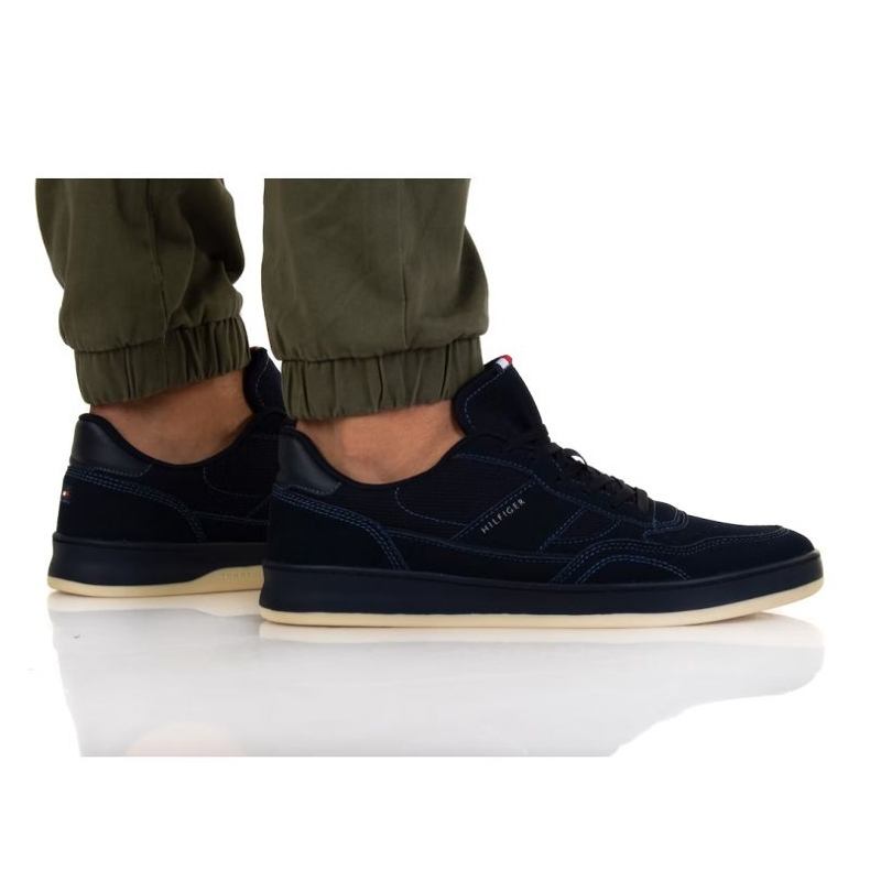 Tommy Hilfiger Retro Court Cupsole Seude Mix M FM0FM04169 DW5 blå