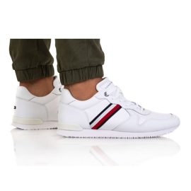 Tommy Hilfiger Iconic Runner Läder M FM0FM04281 Ybr vit