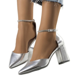 BM Silver pumps med Leighton cubic zirconia